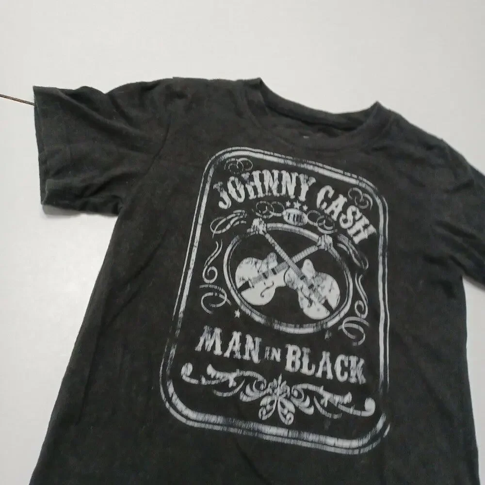 Cash Johnny Cash Man‎ In Black Graphic Tee Boy 3t